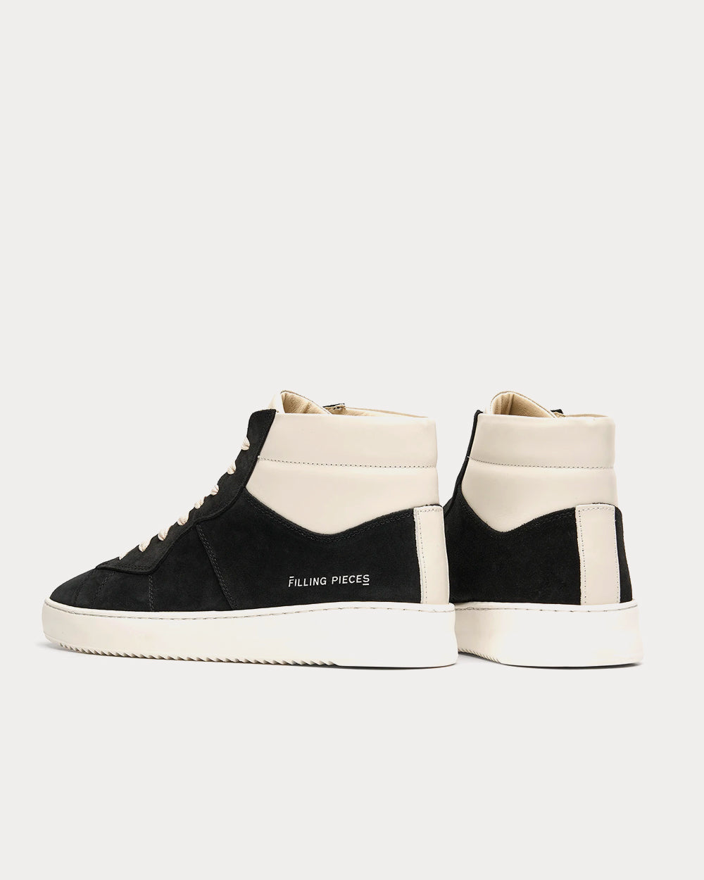 Filling Pieces Mid Court Suede Black High Top Sneakers - 4