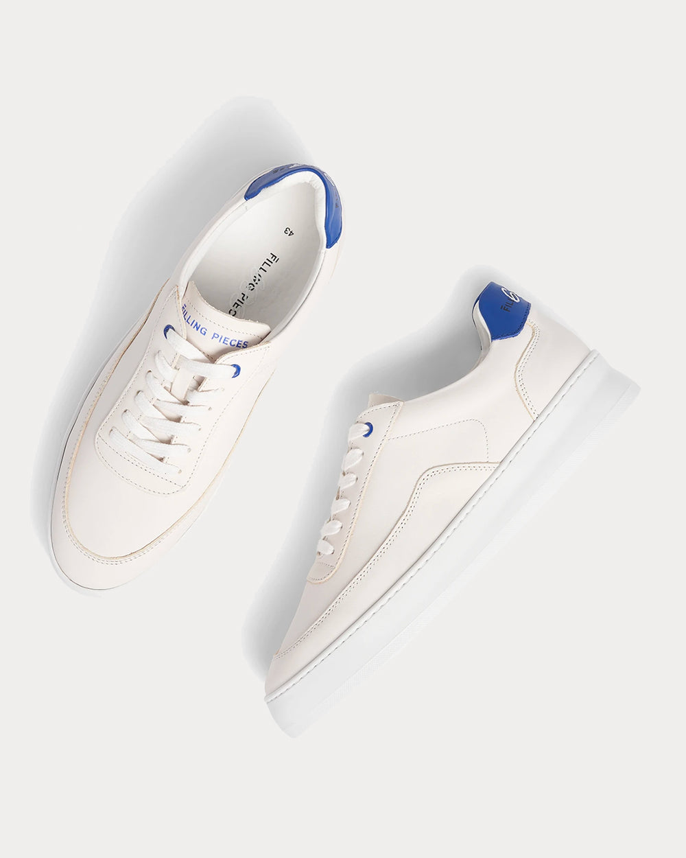 Filling Pieces Mondo Plain 683 Organic White Low Top Sneakers - 3