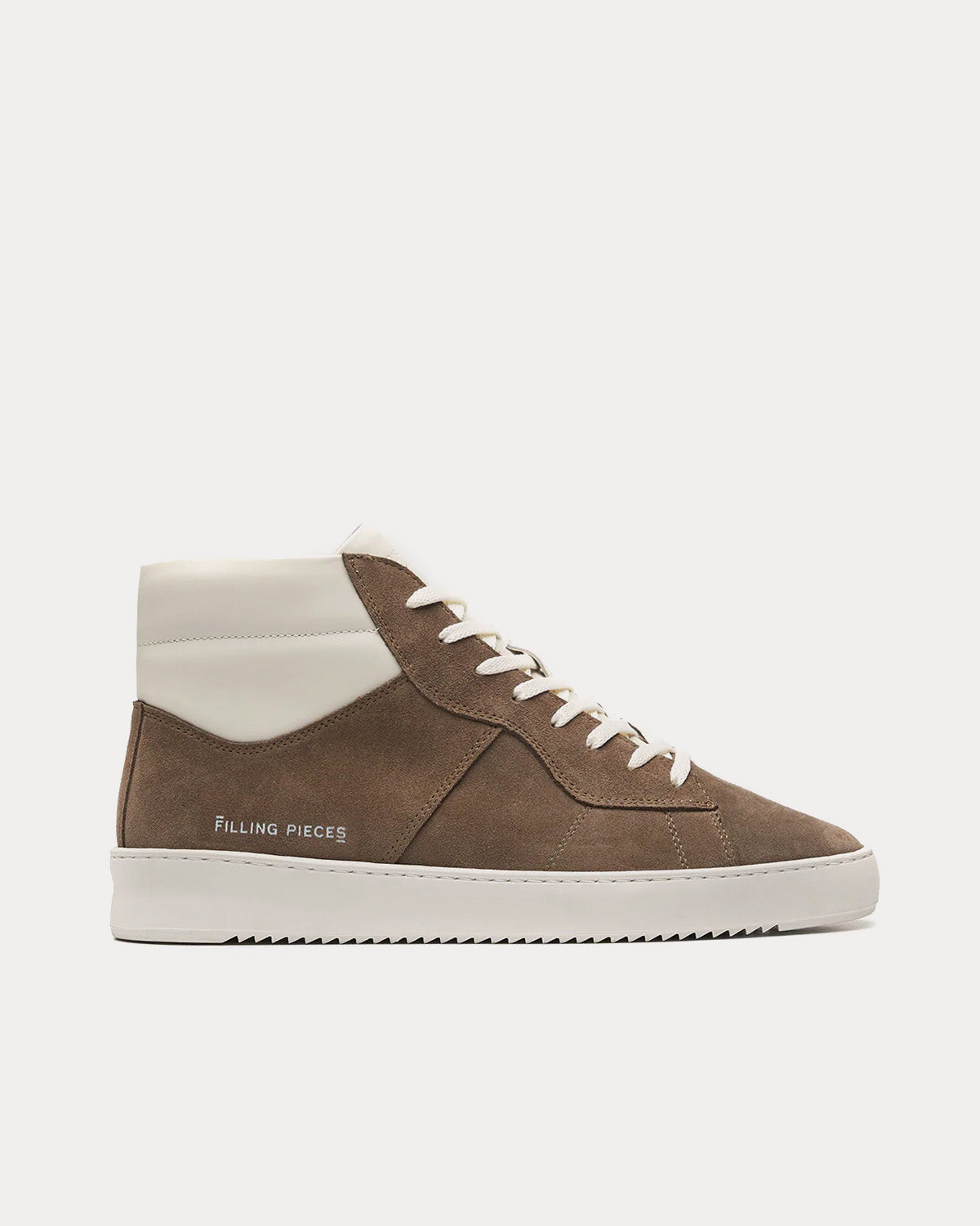 Filling Pieces Court Mix Grey Mid Top Sneakers - 1