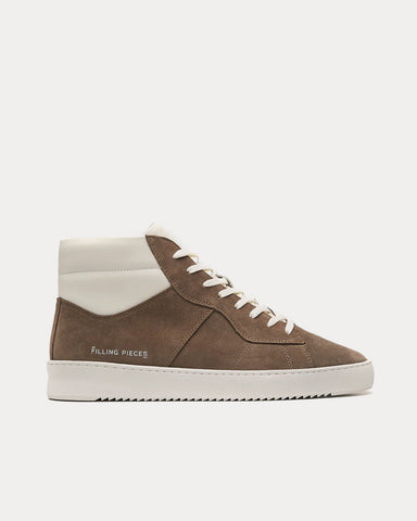 Filling Pieces Court Mix Grey Mid Top Sneakers