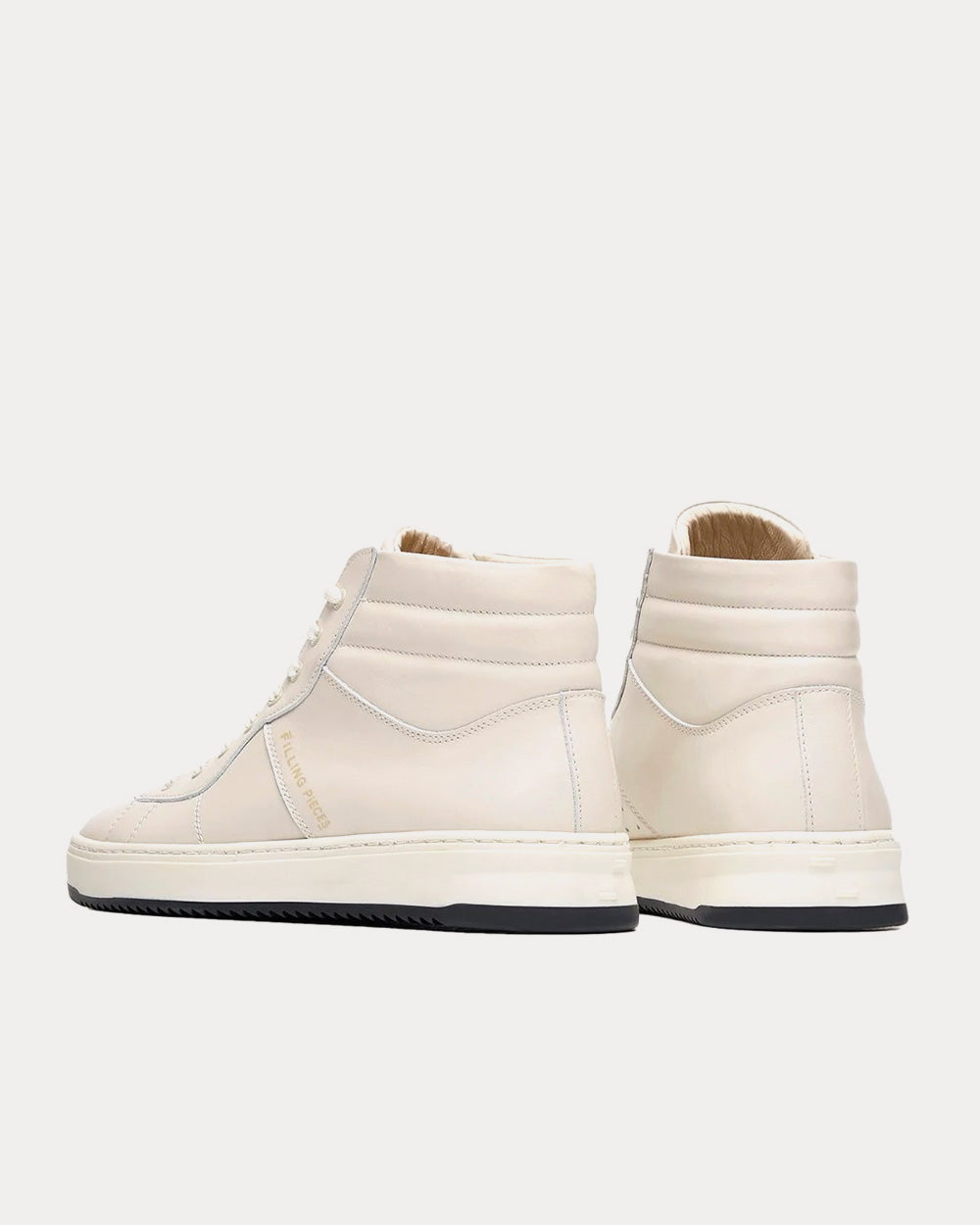 Filling Pieces Mid Court Rado Off White High Top Sneakers - 3