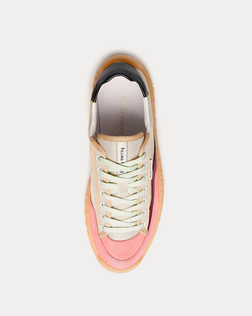 Filling Pieces Breeze Canvas Pink Low Top Sneakers - 2