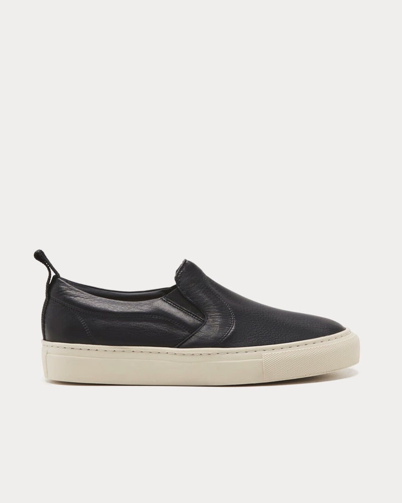 Flattered Haga Leather Black Slip On Sneakers - 1