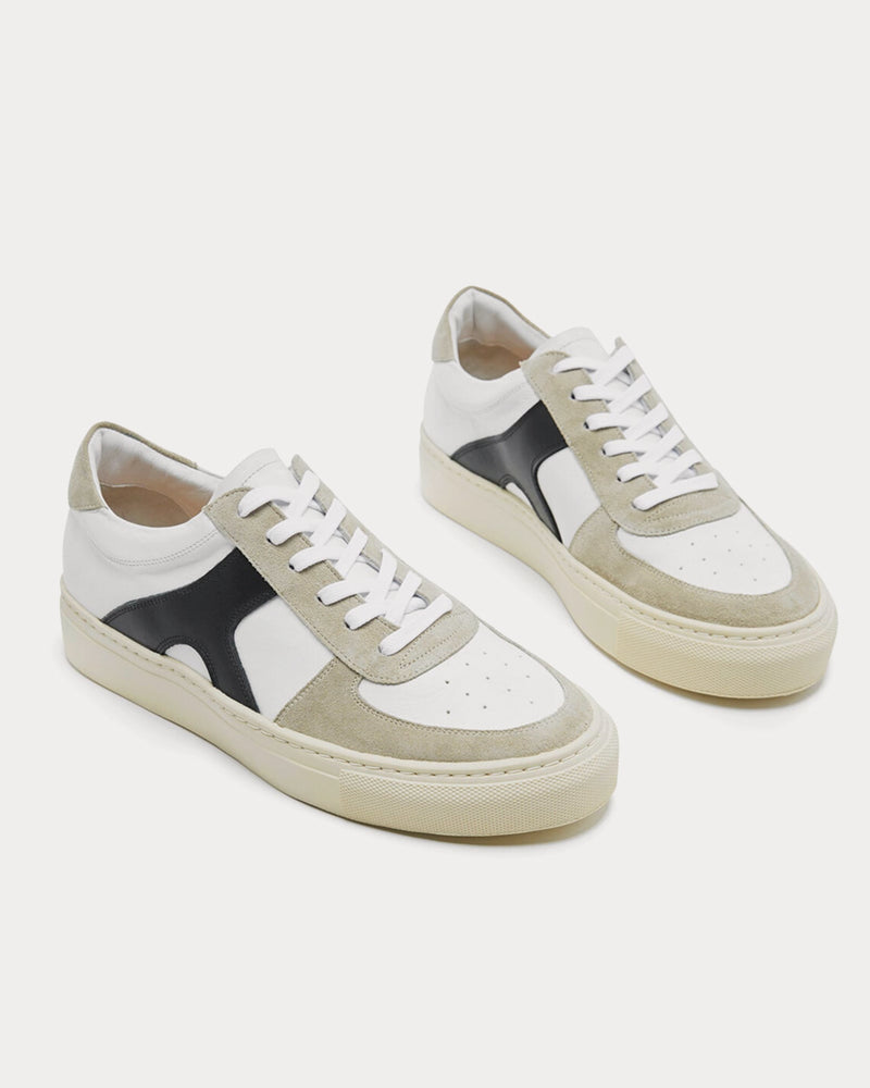 Flattered Solna Leather Sand / Black Low Top Sneakers - 2