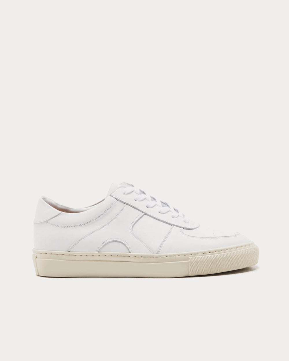 Flattered Solna Leather White Low Top Sneakers - 1