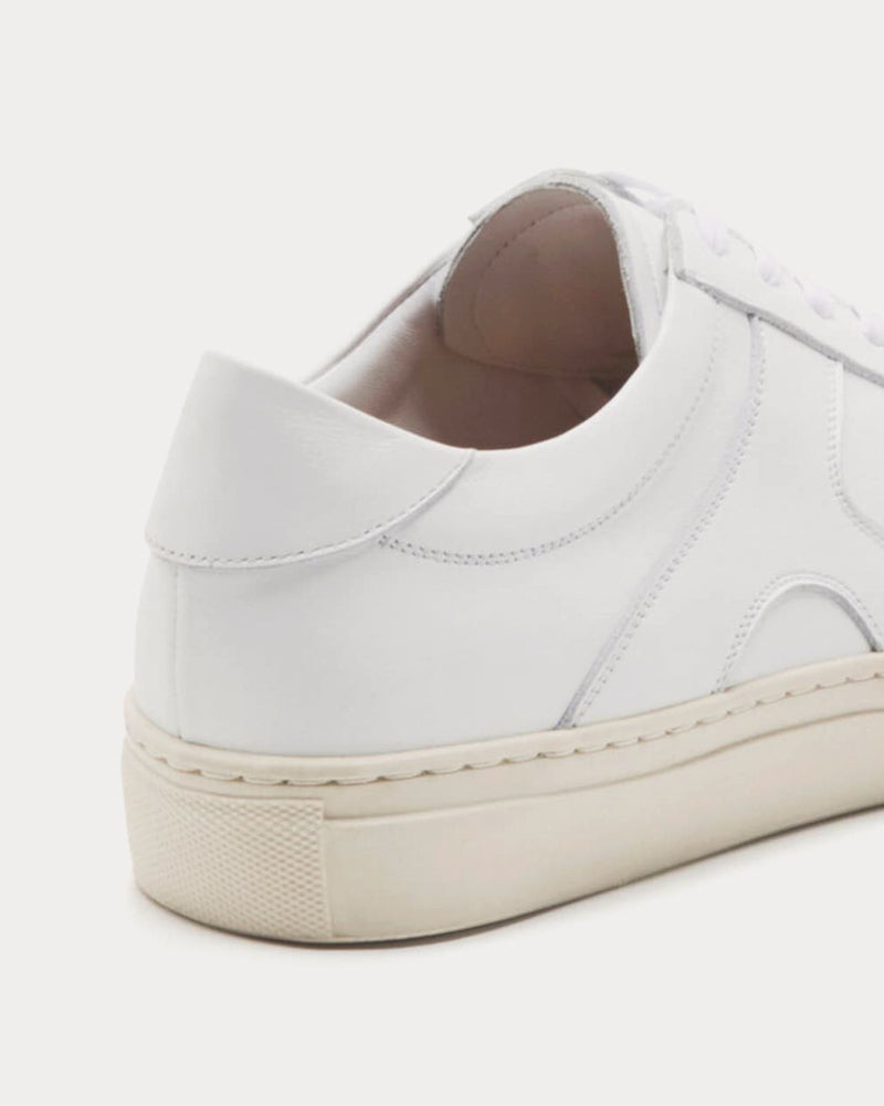 Flattered Solna Leather White Low Top Sneakers - 3