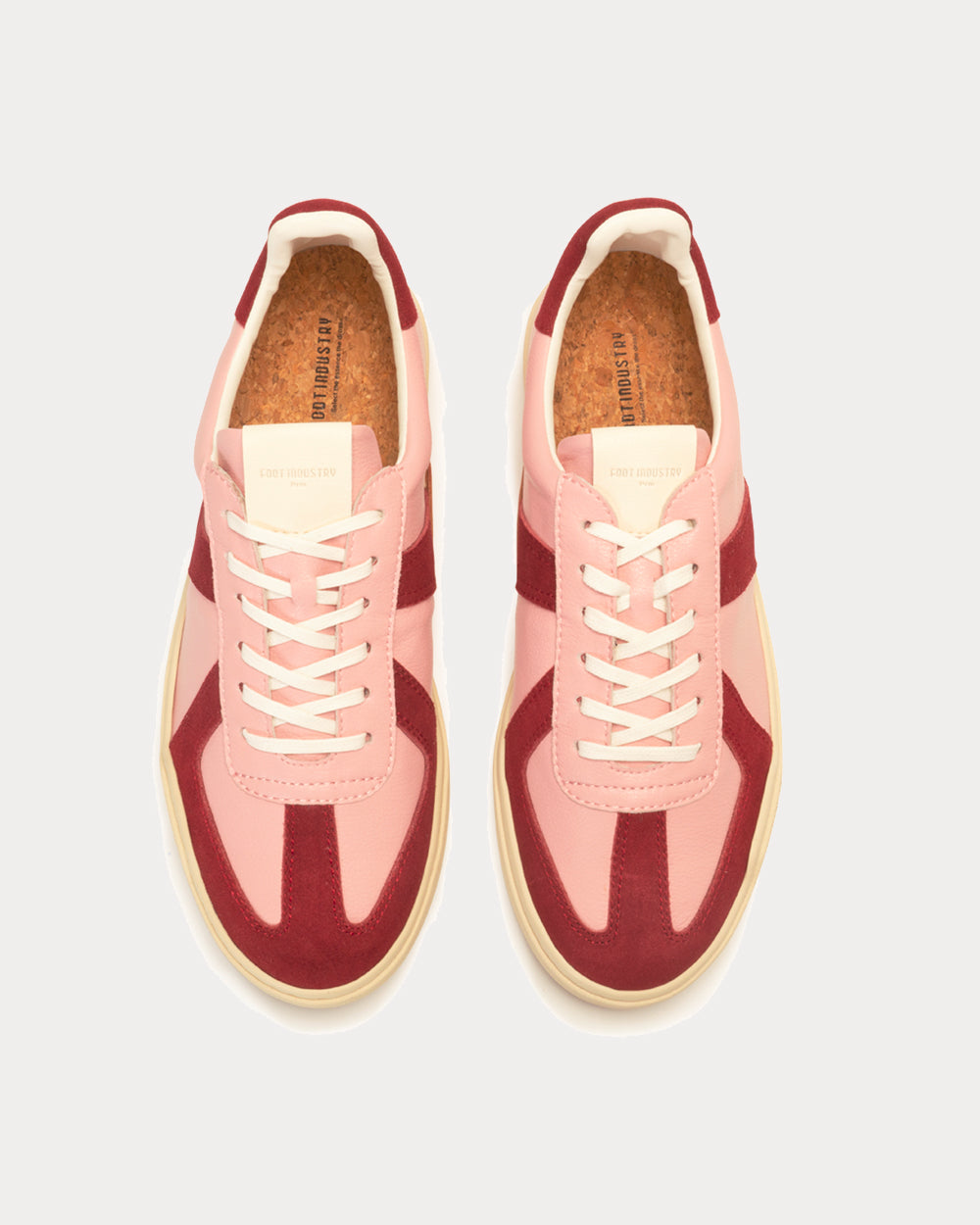 Foot Industry 2021S/S 21S304 Dusty Pink Low Top Sneakers - 2