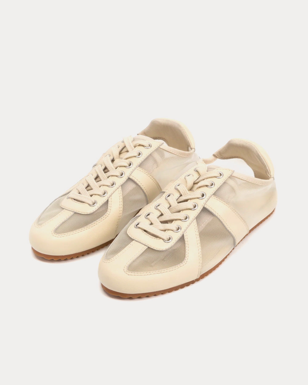 Foot Industry 2022S/S 22S1302 Beige Low Top Sneakers - 3