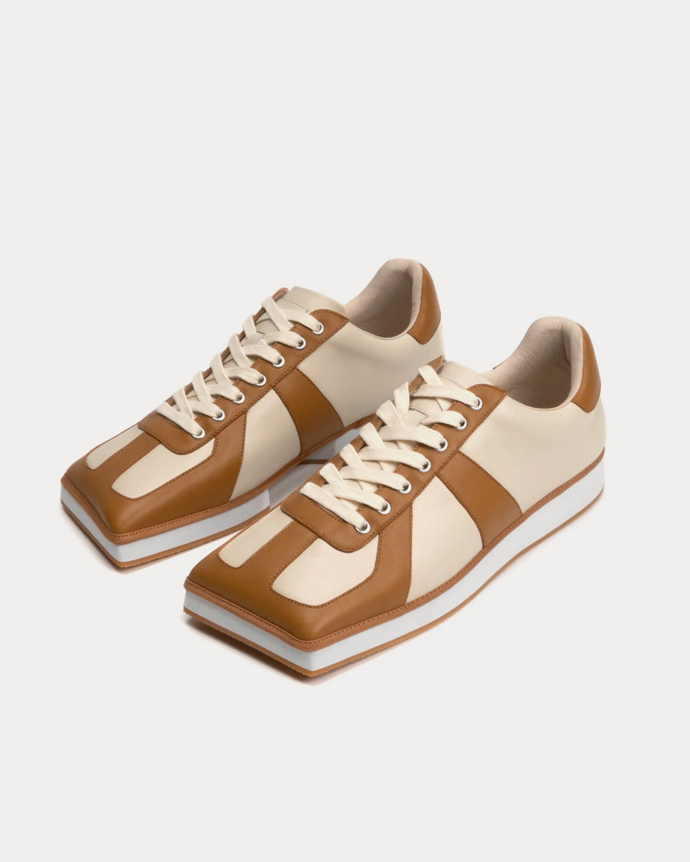 Foot Industry 2022S/S 22S901 Latte Low Top Sneakers - 3