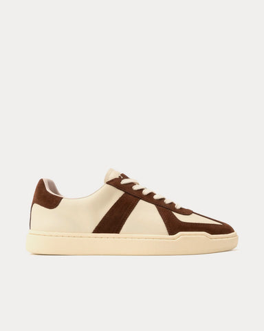 Foot Industry 2022 a/w AUA301-003 Off-White / Brown Low Top Sneakers