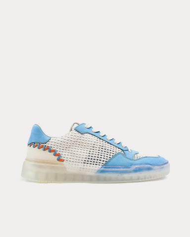 Foot Industry 2022 a/w AUA402-003 White / Blue Low Top Sneakers