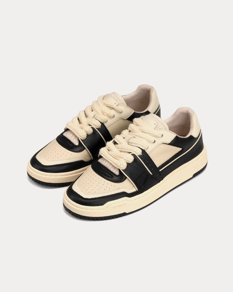 Foot Industry 2023 s/s AUA405-004 Off-White / Black Low Top Sneakers - 3