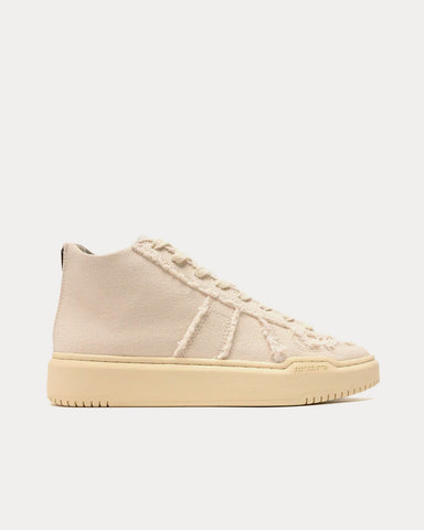 Foot Industry German Canvas Off-White High Top Sneakers