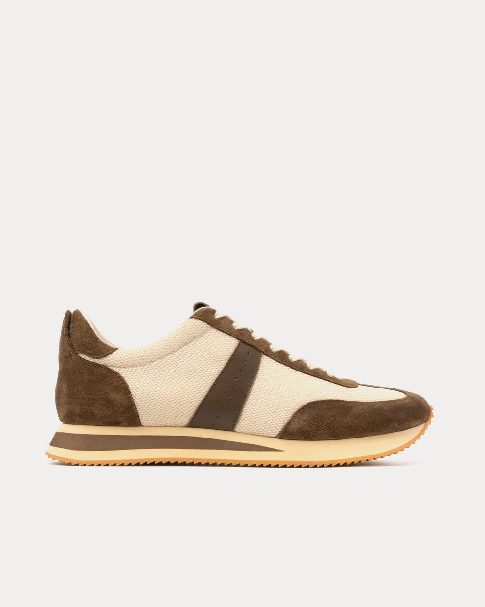 Foot Industry 2022S/S 22S201 Brown Low Top Sneakers - 1