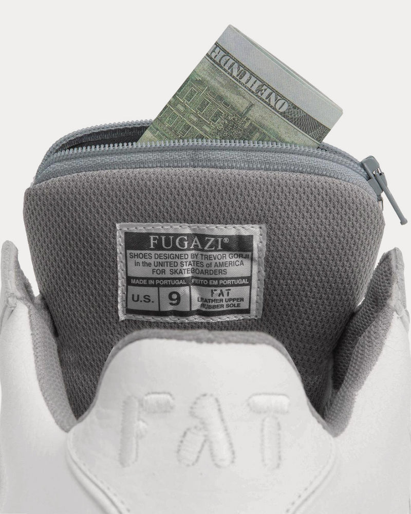 Fugazi FATs White / Grey Low Top Sneakers - 6