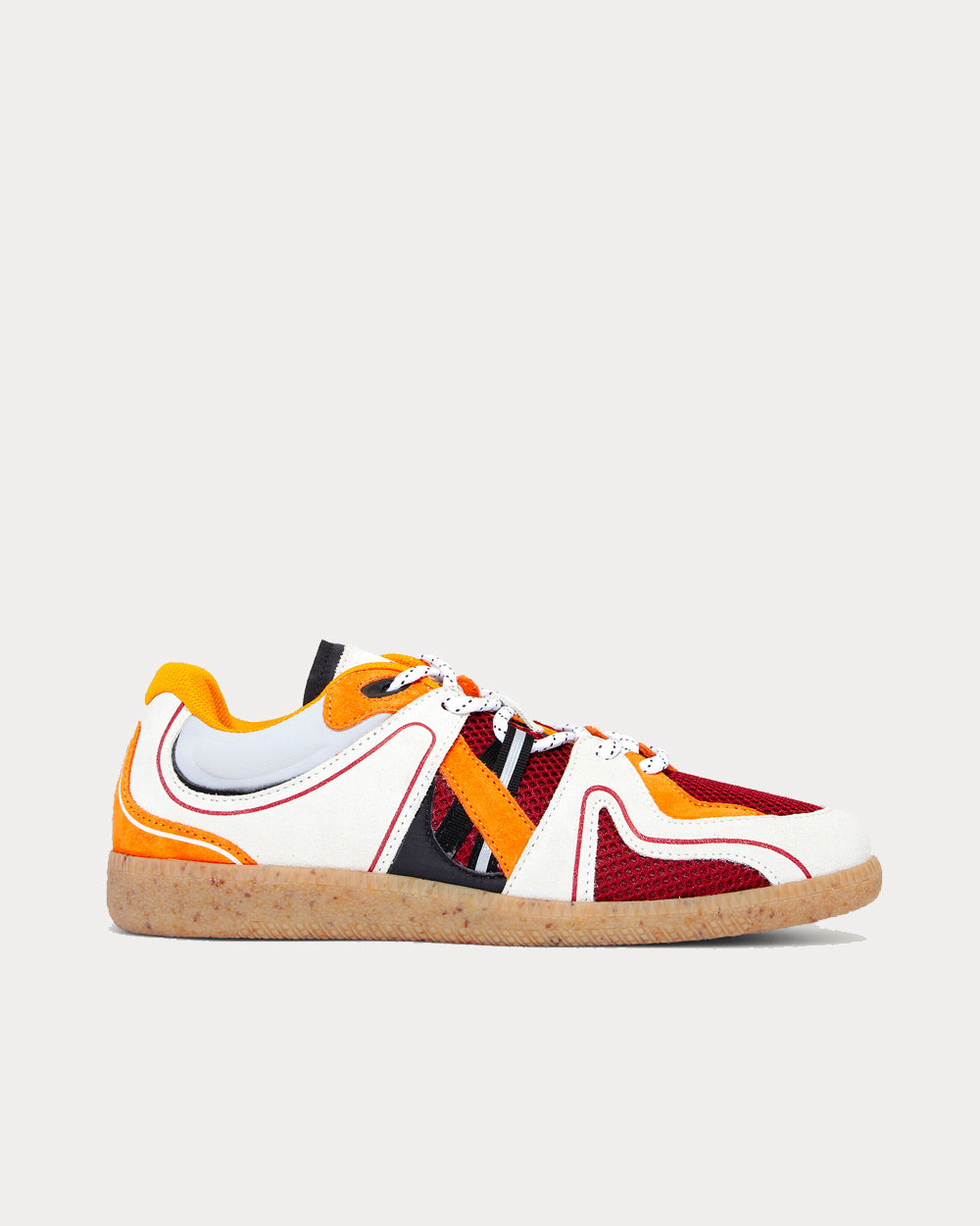 Ganni Sporty Mix Retro Orange Low Top Sneakers - 1