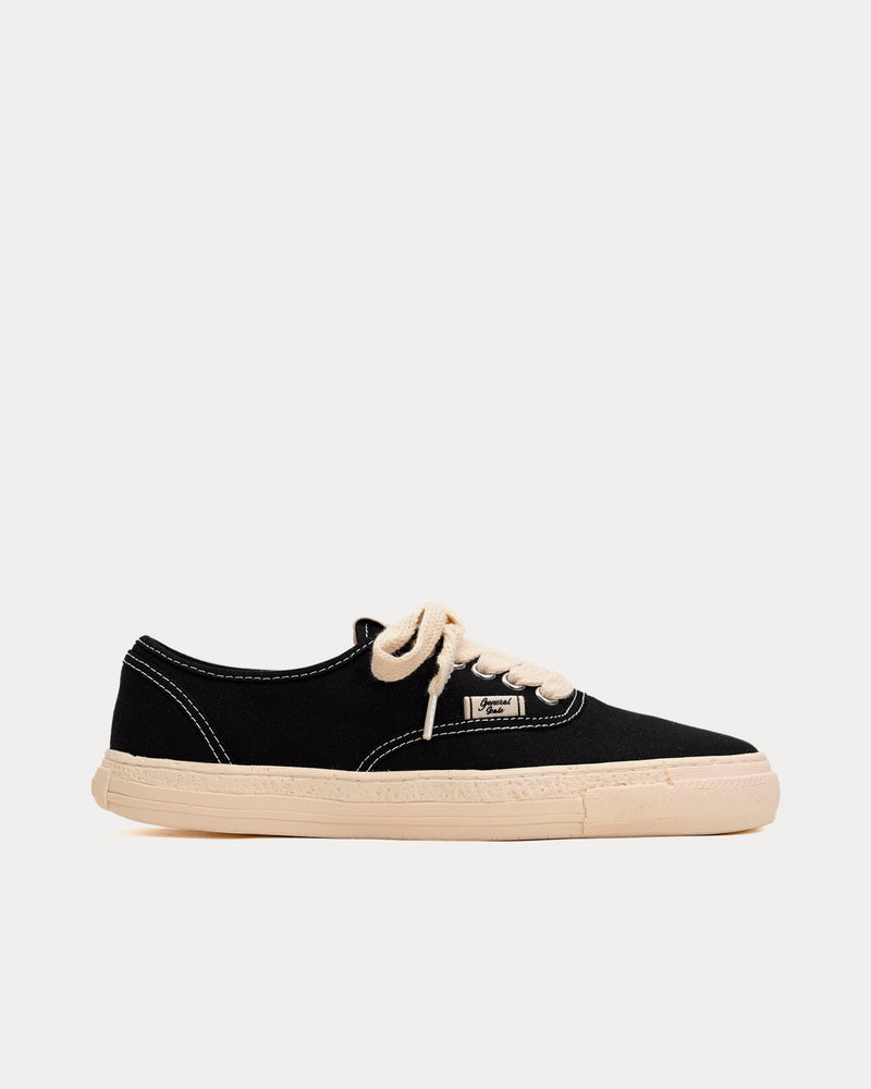 General Scale By Maison Mihara Yasuhiro Past Sole 5 Canvas Black Low Top Sneakers - 1