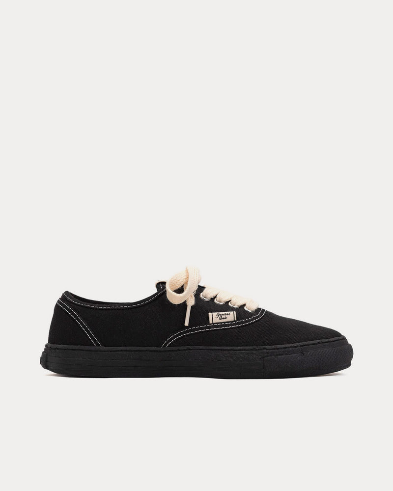 General Scale By Maison Mihara Yasuhiro Past Sole 5 Canvas Black / Black Low Top Sneakers - 1