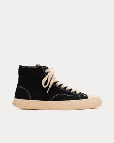 General Scale By Maison Mihara Yasuhiro Past Sole Canvas Black High Top Sneakers