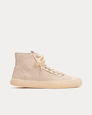 General Scale By Maison Mihara Yasuhiro Past Sole Canvas White High Top Sneakers