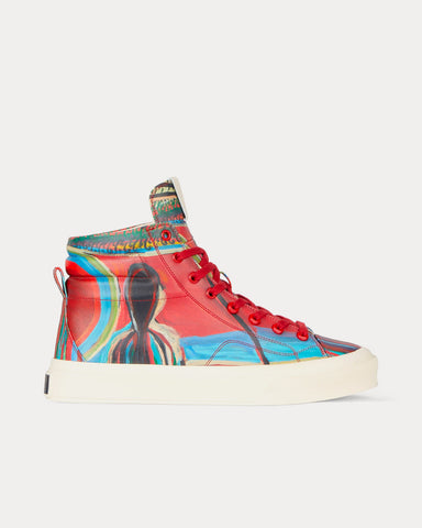 Givenchy x Josh Smith City in Reaper Print Leather Multi High Top Sneakers