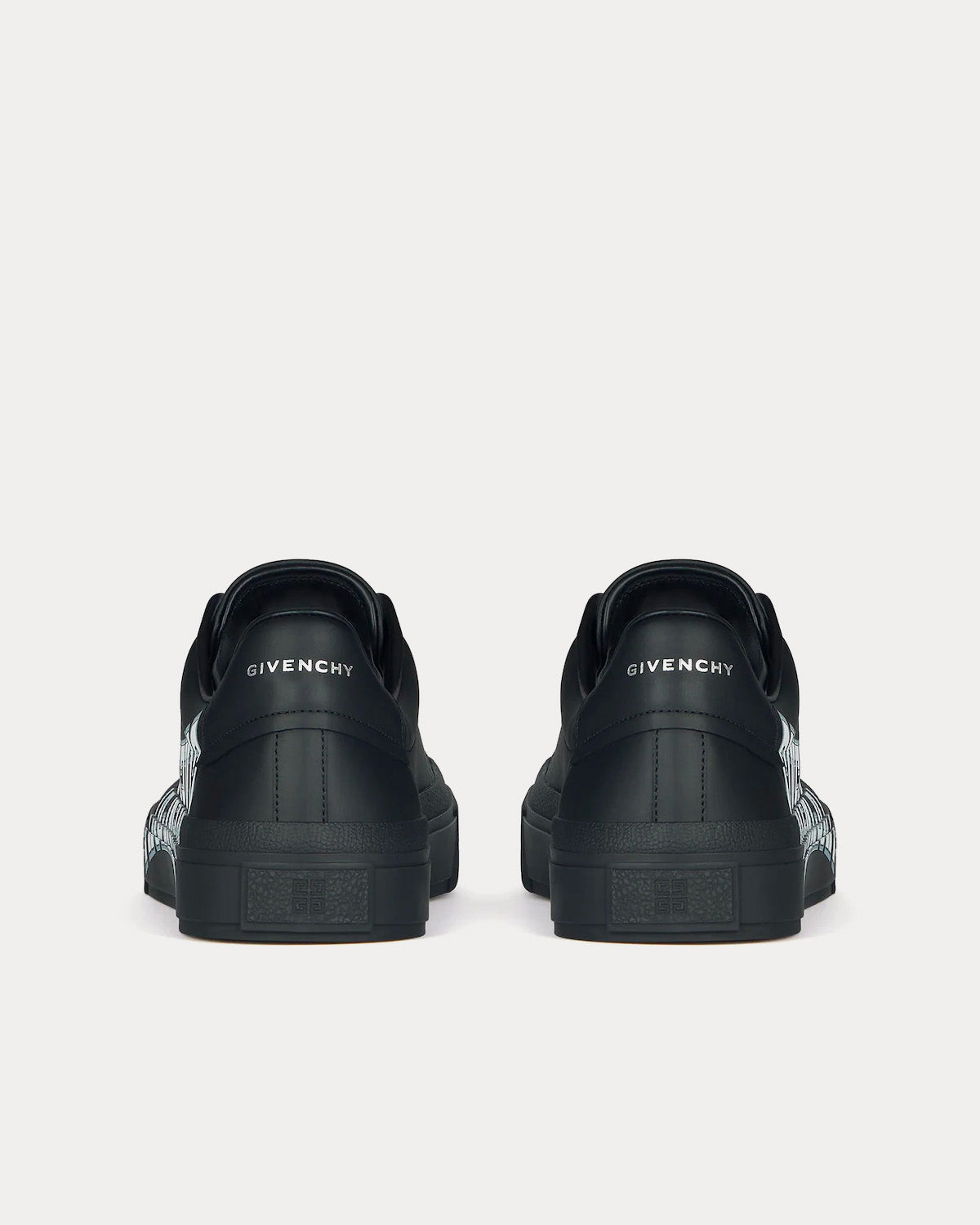 Givenchy City Sport Leather Black / White Low Top Sneakers - 4