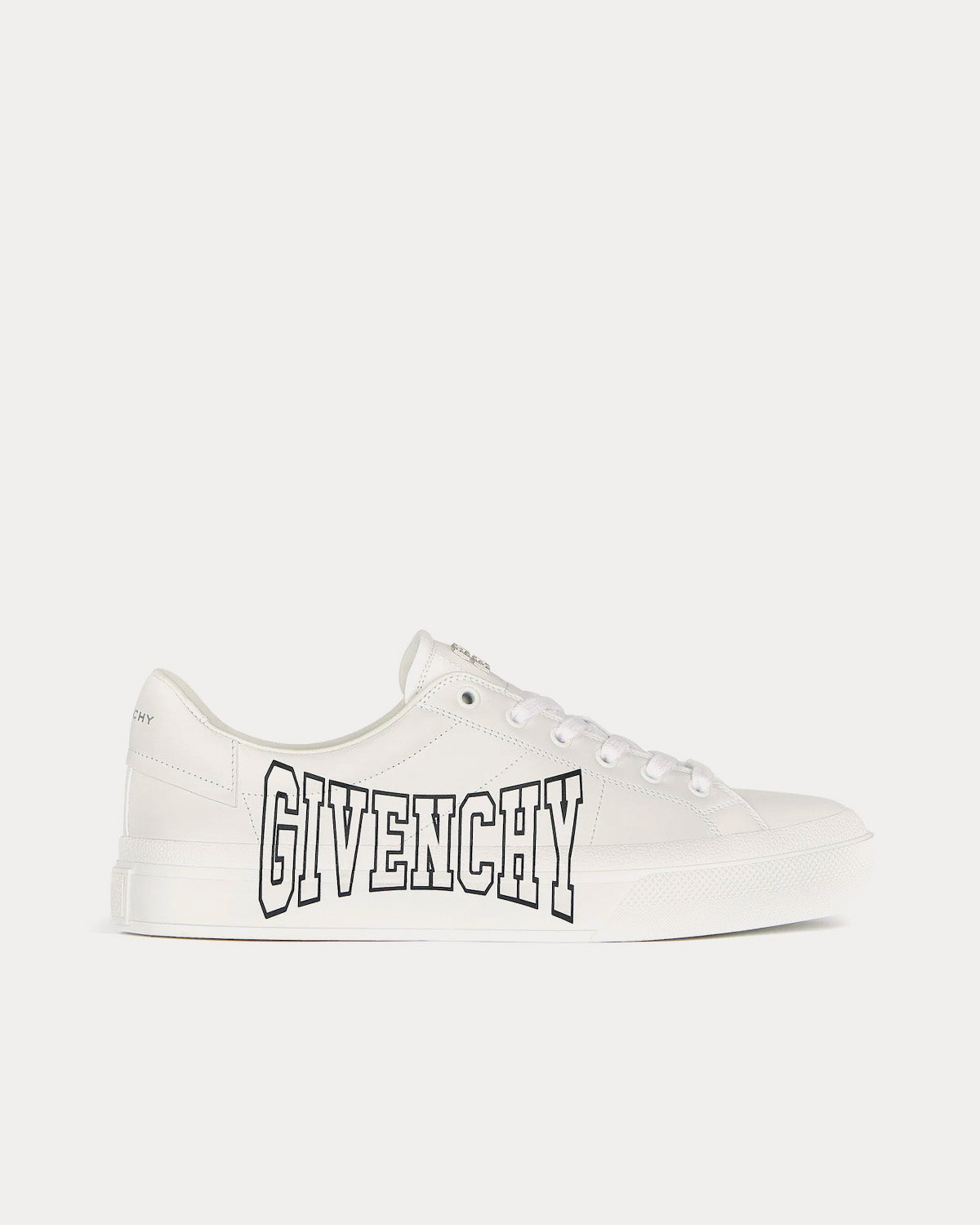 Givenchy City Sport Leather White / Black Low Top Sneakers - 1