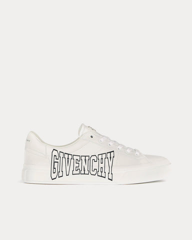 Givenchy City Sport Leather White / Black Low Top Sneakers