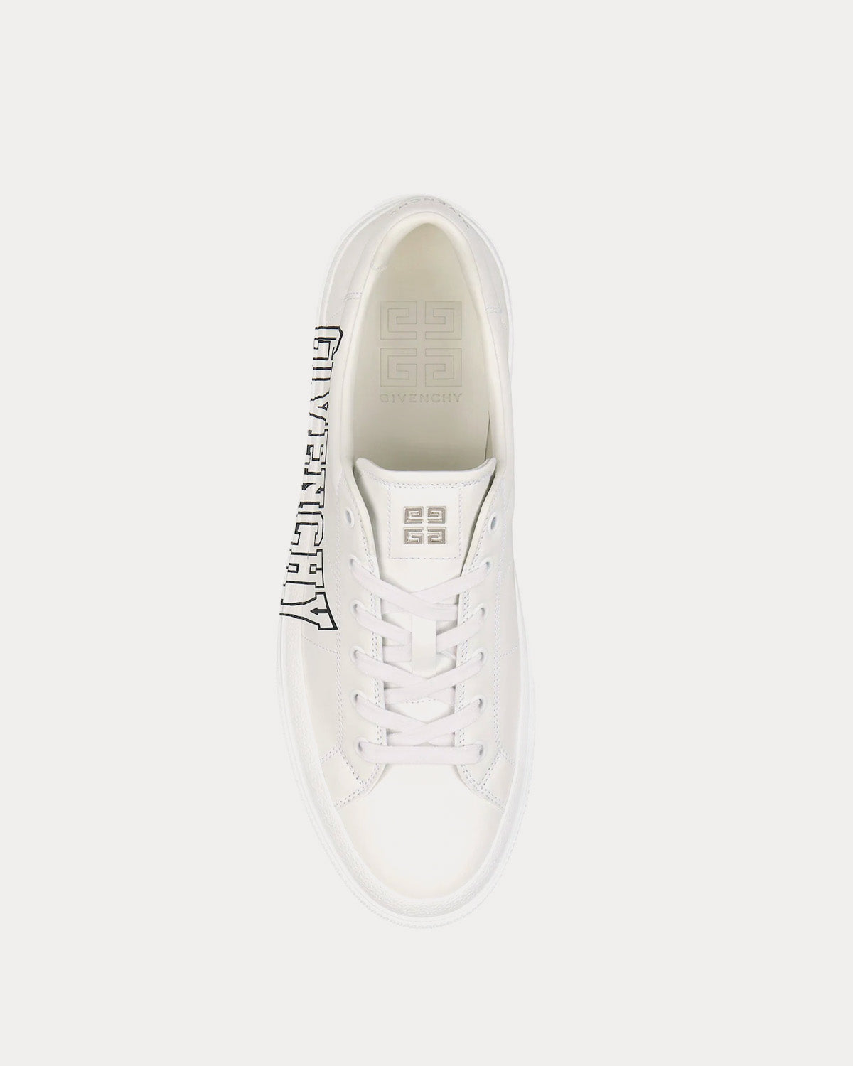 Givenchy City Sport Leather White / Black Low Top Sneakers - 2