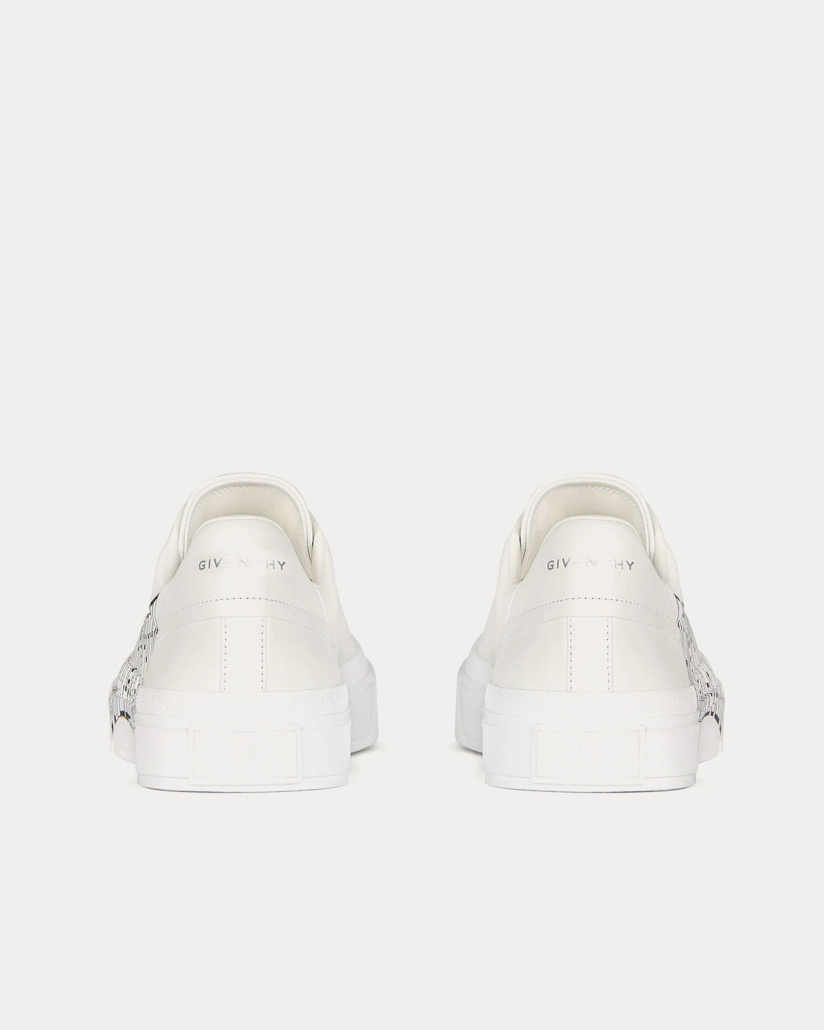 Givenchy City Sport Leather White / Black Low Top Sneakers - 4