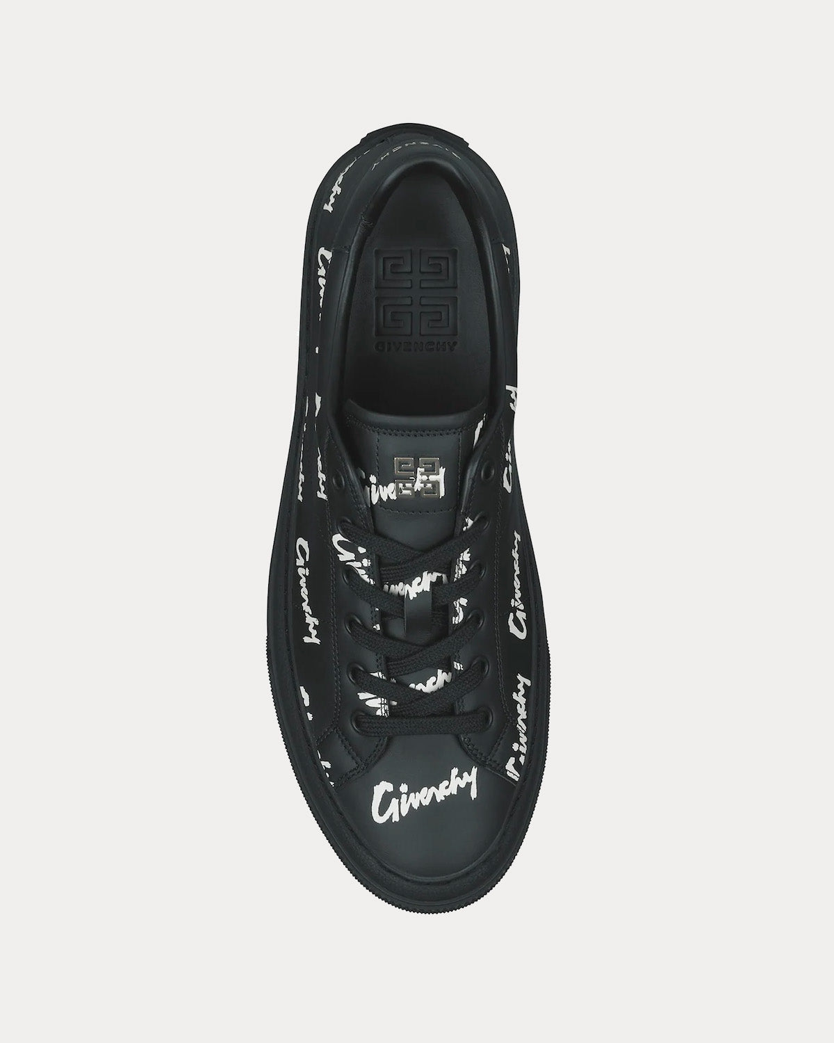 Givenchy City Sport all-over GIVENCHY Printed Leather Black Low Top Sneakers - 2