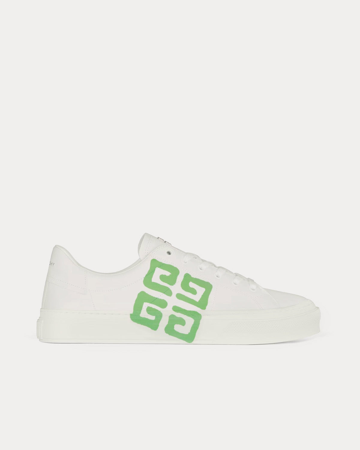 Givenchy City Sport Leather White / Mint Green Low Top Sneakers - 1