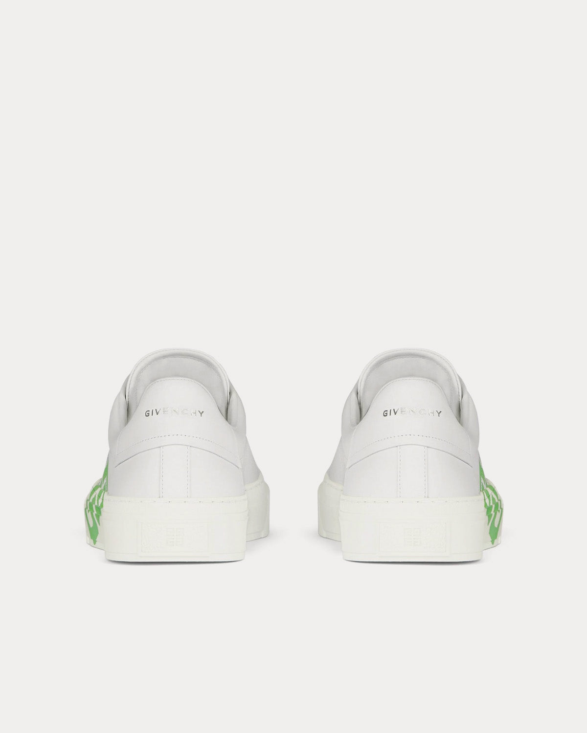 Givenchy City Sport Leather White / Mint Green Low Top Sneakers - 3