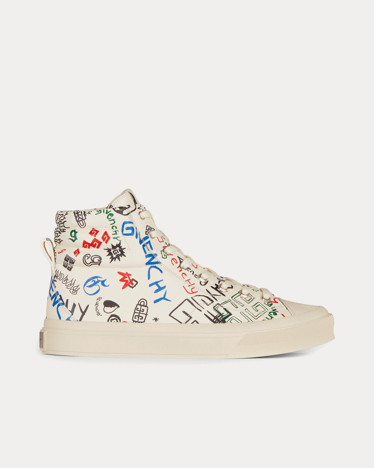 Givenchy City Graffiti Print Multicolour High Top Sneakers - 1