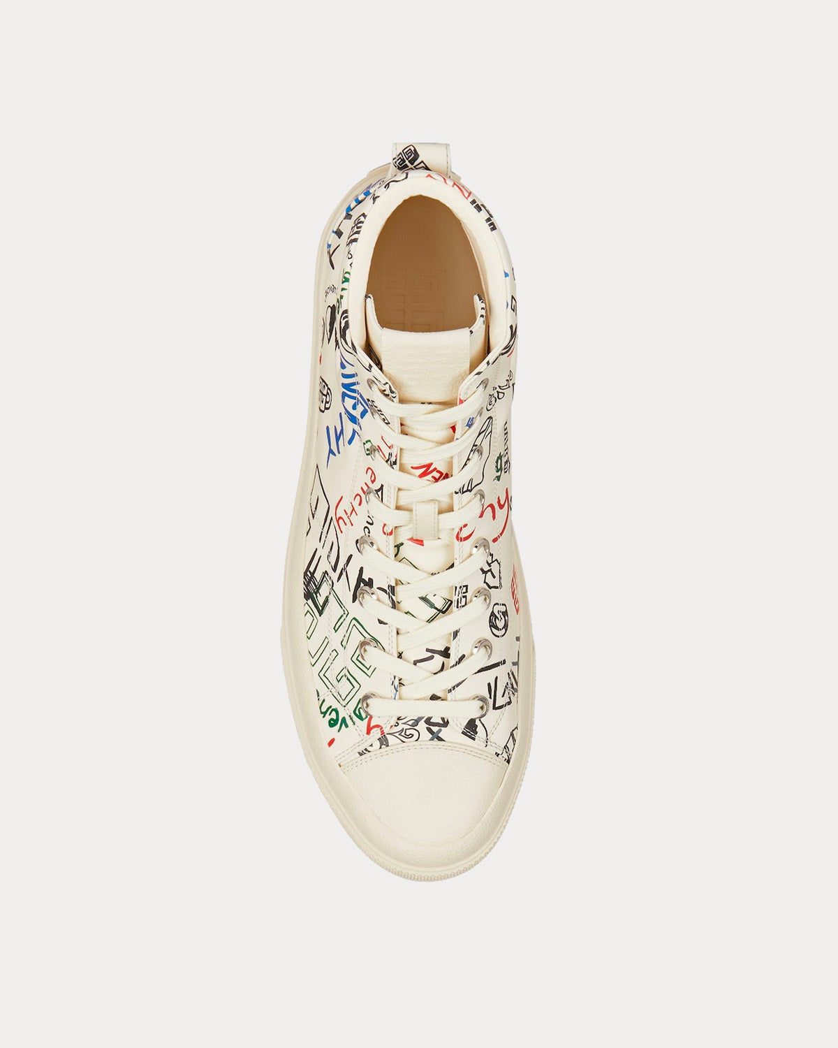 Givenchy City Graffiti Print Multicolour High Top Sneakers - 2