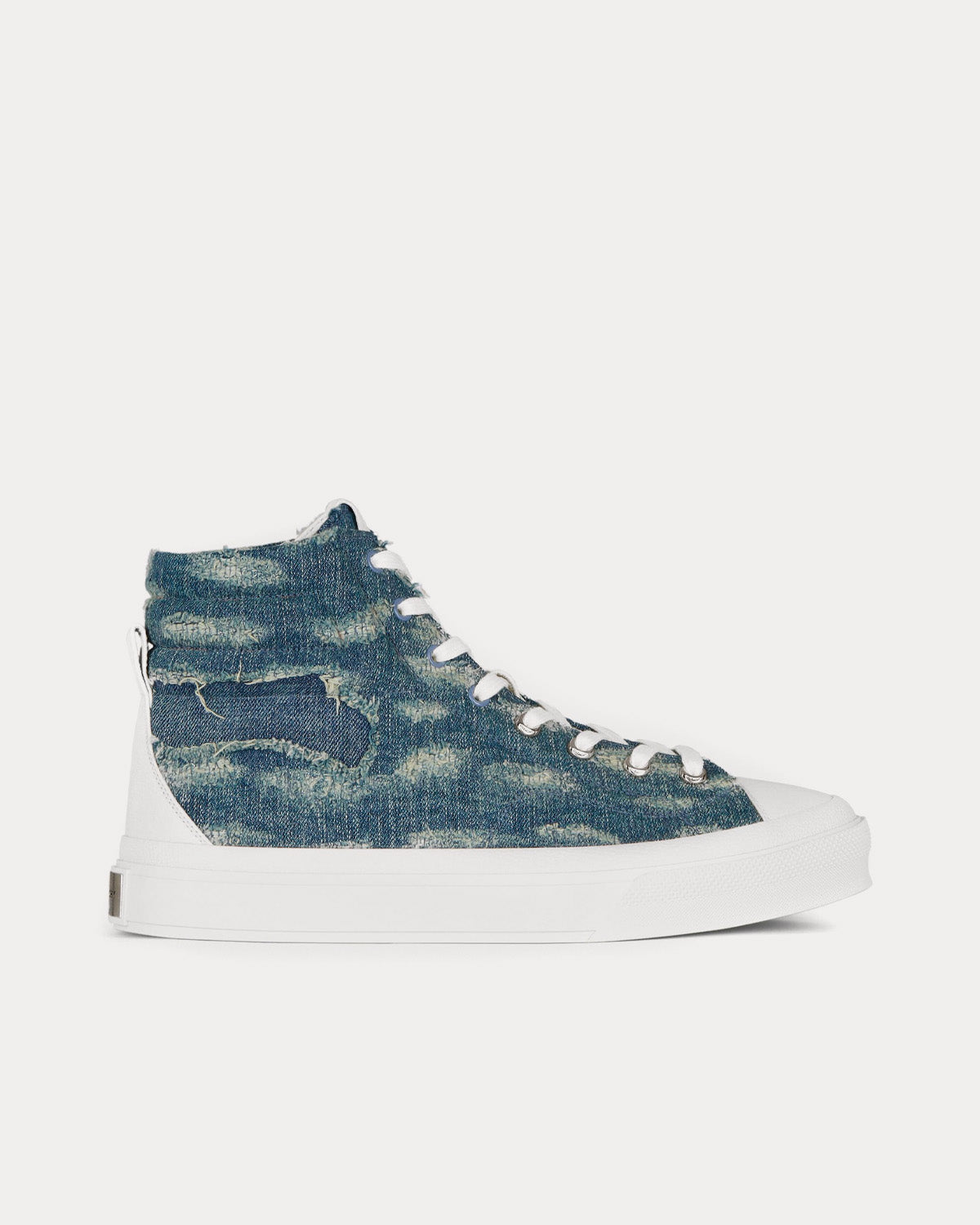 Givenchy City Destroyed Denim High Top Sneakers - 1