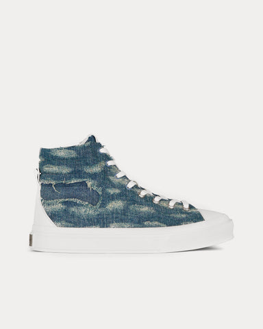 Givenchy City Destroyed Denim High Top Sneakers