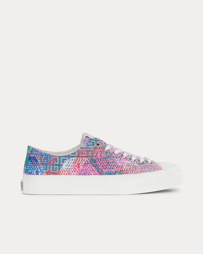 Givenchy x BSTROY City Printed 4G Denim Multi Low Top Sneakers - 1