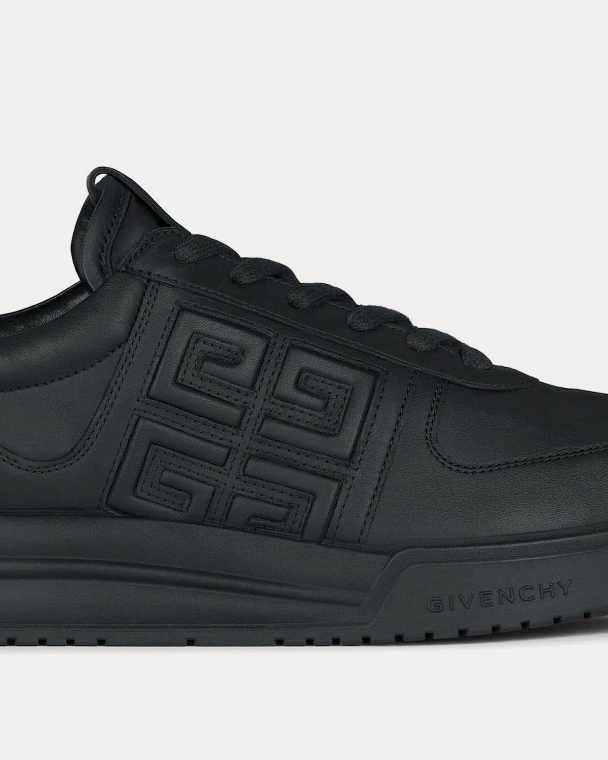 Givenchy G4 Leather Black Low Top Sneakers - 5