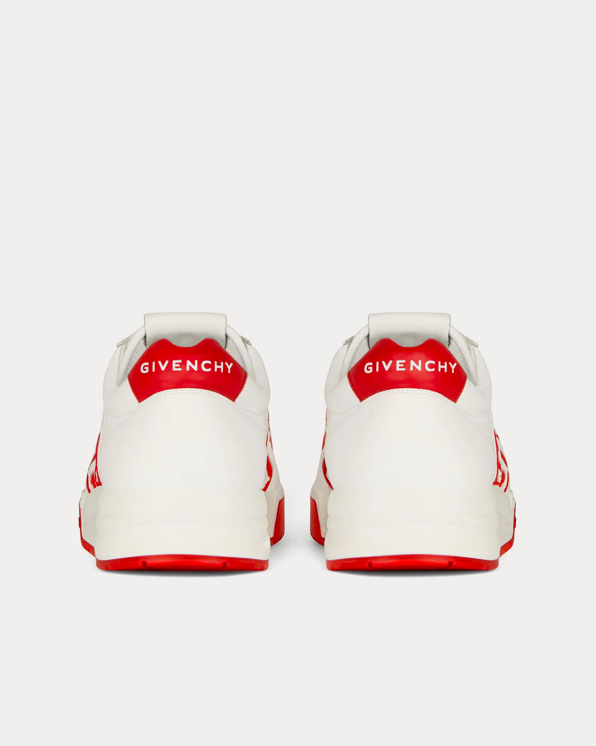 Givenchy G4 Leather White / Red Low Top Sneakers - 3