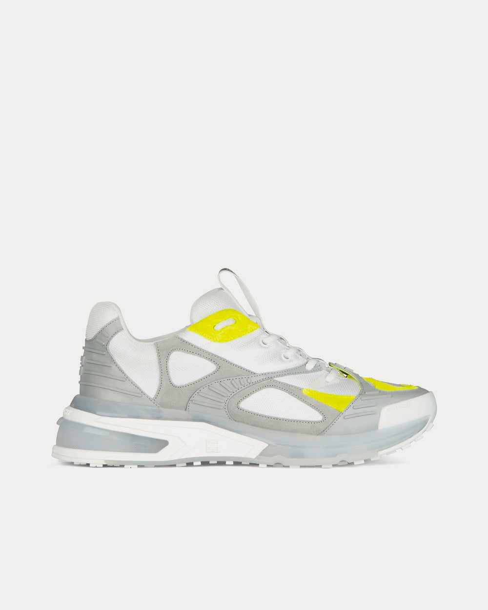 Givenchy GIV 1 TR Mesh, Suede & Leather Grey / White / Yellow Low Top Sneakers - 1