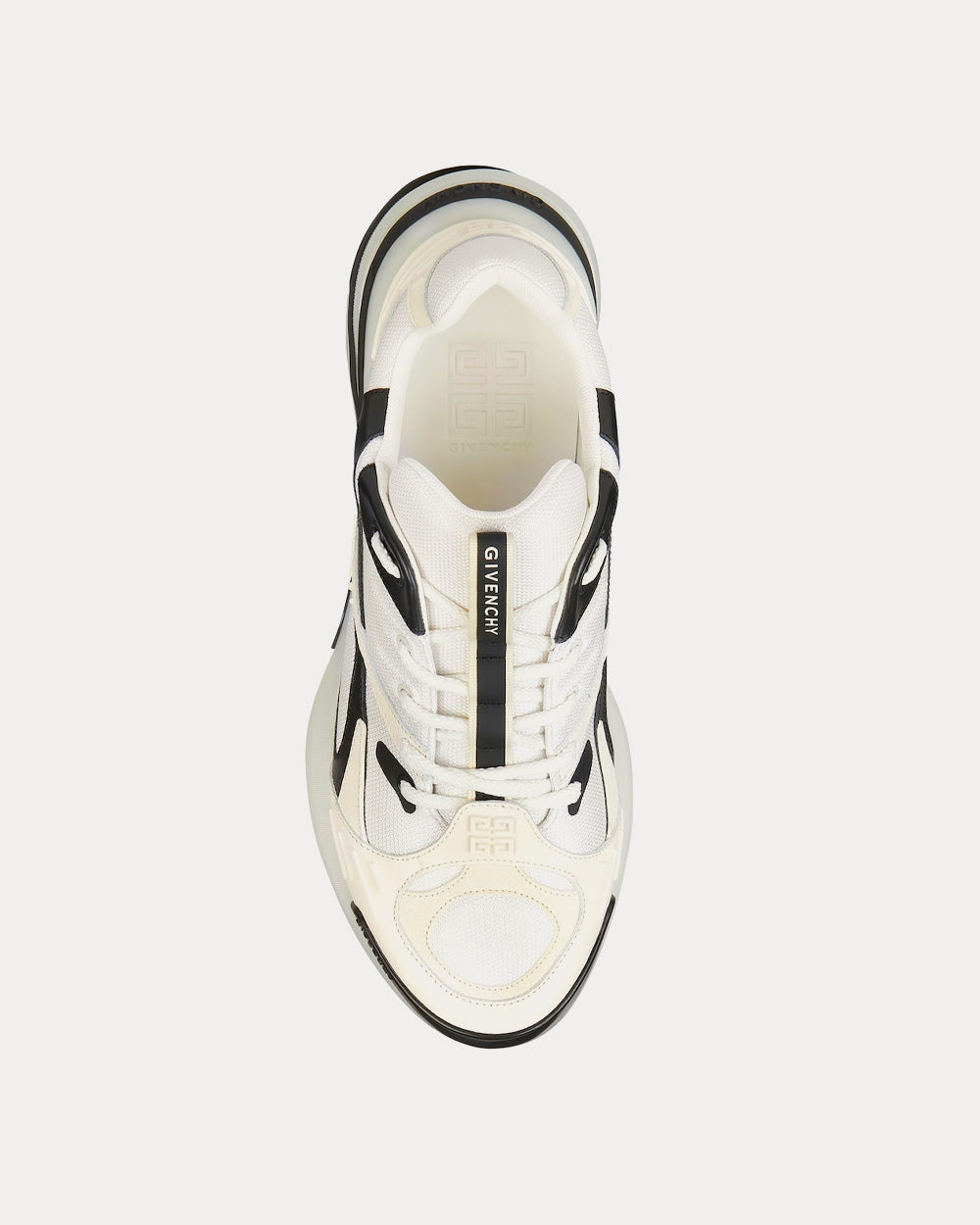 Givenchy GIV 1 TR Mesh & Leather Ivory / Black Low Top Sneakers - 2