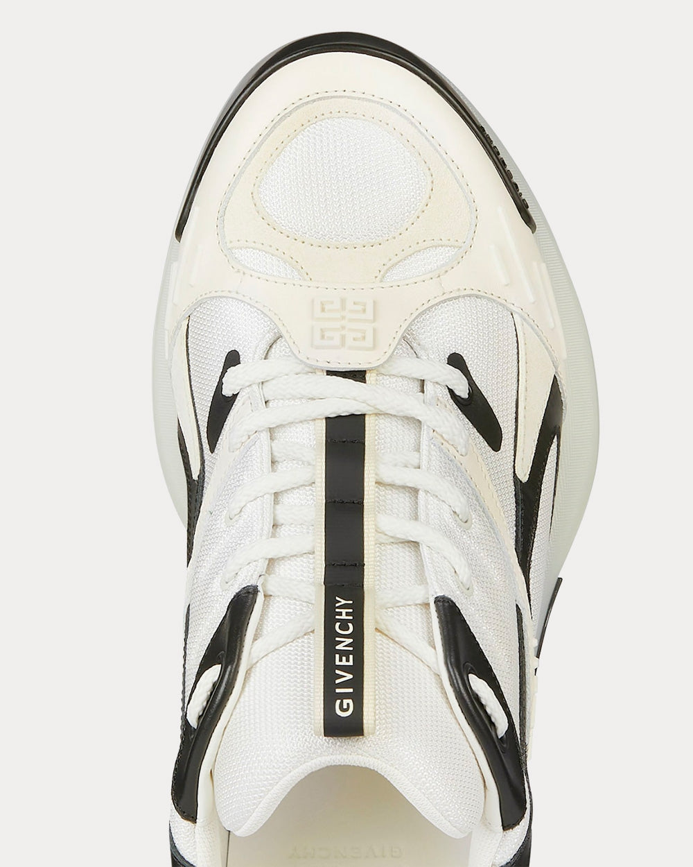 Givenchy GIV 1 TR Mesh & Leather Ivory / Black Low Top Sneakers - 6