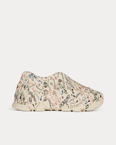 Givenchy Monumental Mallow Graffiti Print Rubber Multicolour Slip On Sneakers