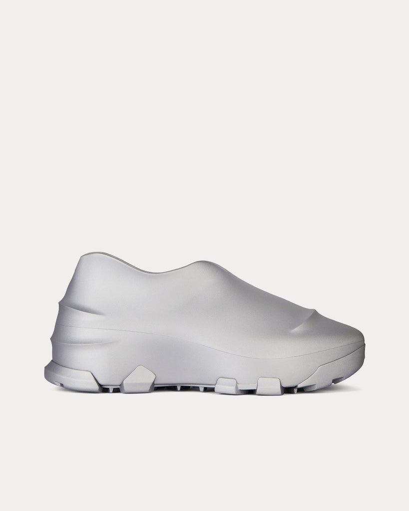 Givenchy Monumental Mallow Reflective Rubber Silvery Slip On