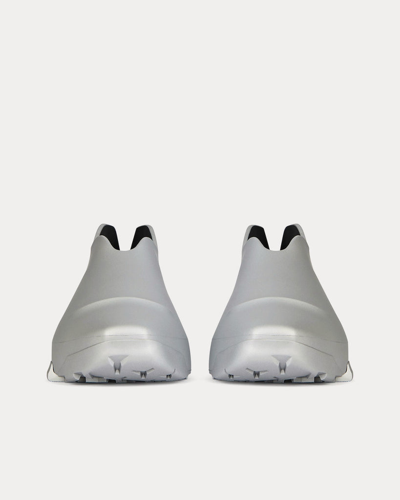 Givenchy Monumental Mallow Reflective Rubber Silvery Slip On 