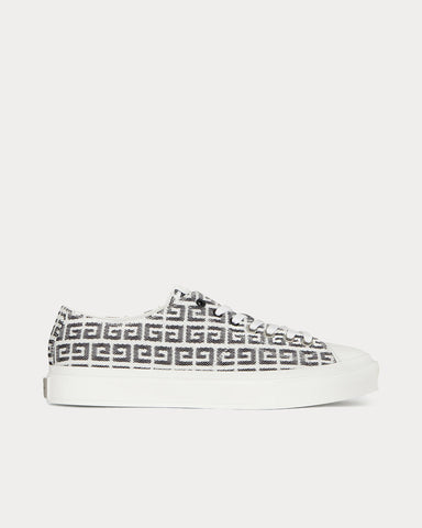 Givenchy Sneakers City in 4G Jacquard Black & White Low Top Sneakers