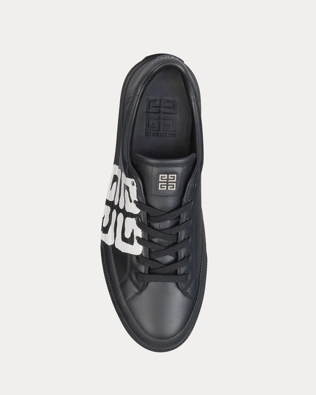 Givenchy City Sport 4G Spray Print Black / White Low Top Sneakers - 2