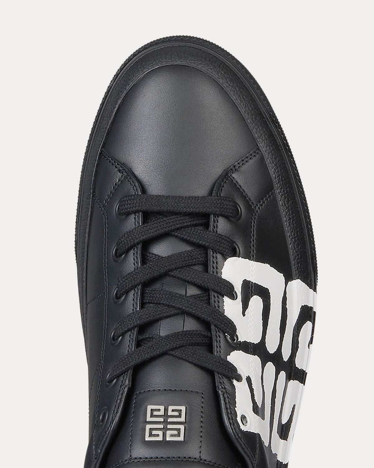 Givenchy City Sport 4G Spray Print Black / White Low Top Sneakers - 6