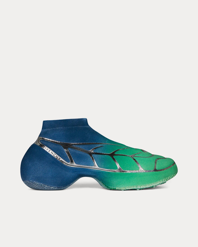 Givenchy x BSTROY TK-360+ Mid Mesh Blue / Green Slip On Sneakers - 1